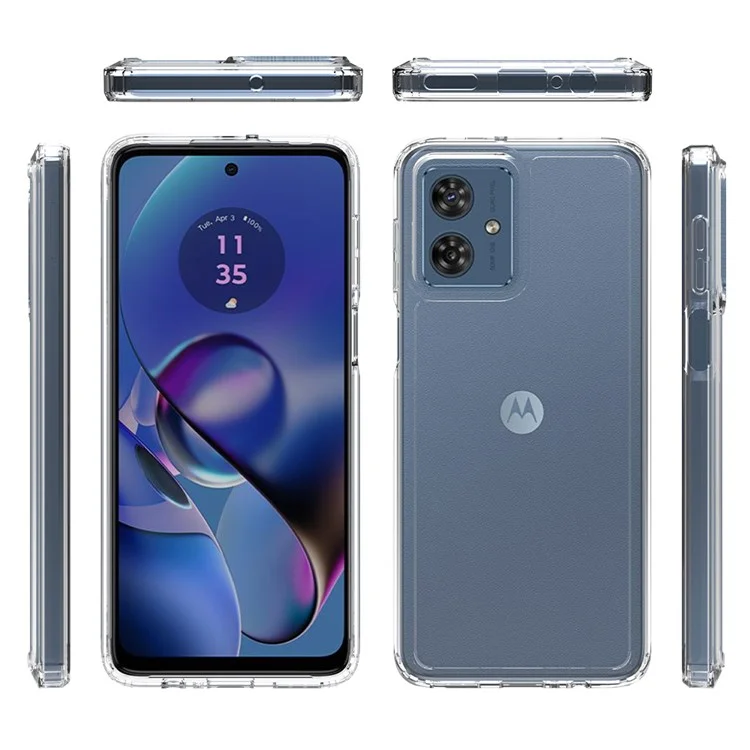 Para Motorola Moto G54 5G Case TPU+Acrylic Phone Cover Ultra Transparente