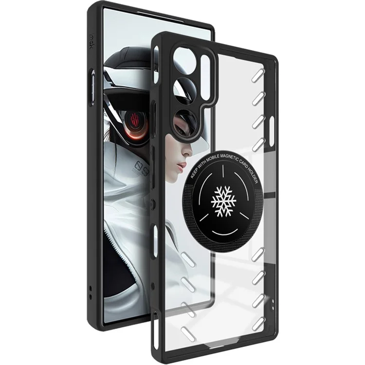 Série IMAK UX-9A pour ZTE nubia Red Magic 9 Pro 5G / 9 Pro+ 5G / 9S Pro 5G / 9S Pro+ 5G  Coque transparente avec dissipation de chaleur PC+TPU