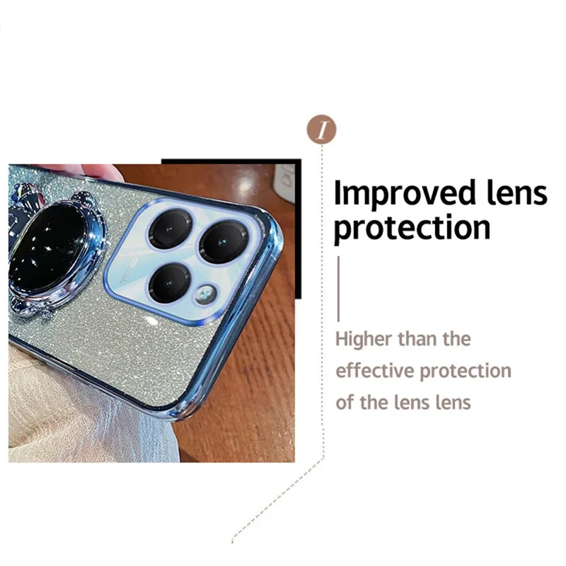 Para el Infinix Hot 40 / Hot 40 Pro Funda con Soporte de PC+TPU a Prueba de Polvo Cubierta Protectora para Teléfono - Azul