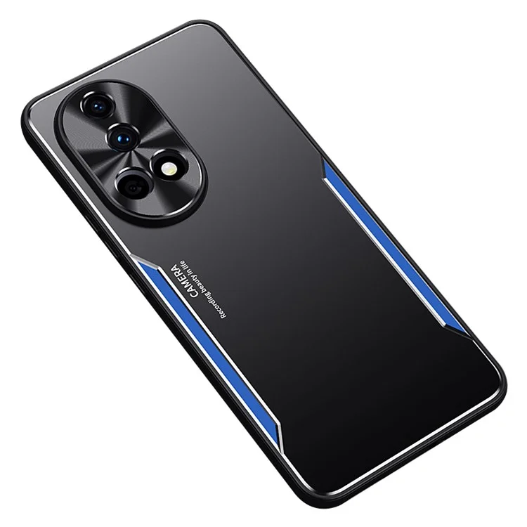 Für Huawei nova 12 5G Case TPU + Aluminiumlegierung Stoßfestes Handyhülle - Blau