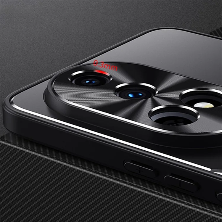 Für Huawei nova 12 5G Case TPU + Aluminiumlegierung Stoßfestes Handyhülle - Blau