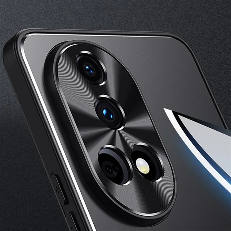Für Huawei nova 12 5G Case TPU + Aluminiumlegierung Stoßfestes Handyhülle - Blau