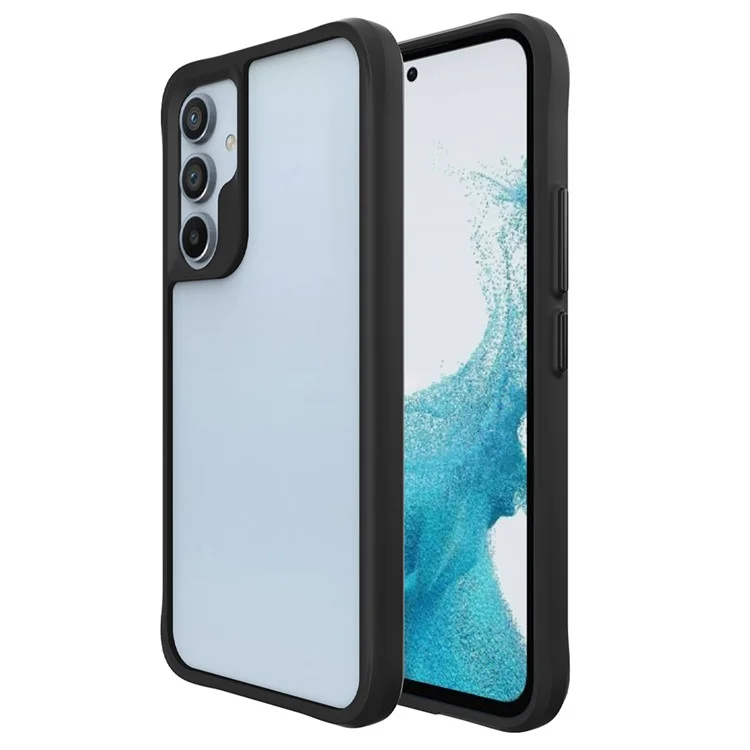 Combat X Mode Series for Samsung Galaxy A35 5G Cell Phone Cases TPU+PC Anti-fall Cover - Black