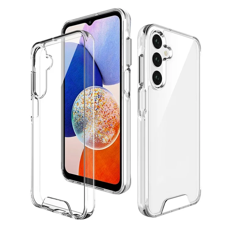 Space Series Per Samsung Galaxy A55 5G Custodia Chiara TPU+PC Grado Militare Anti-caduta Guscio del Telefono