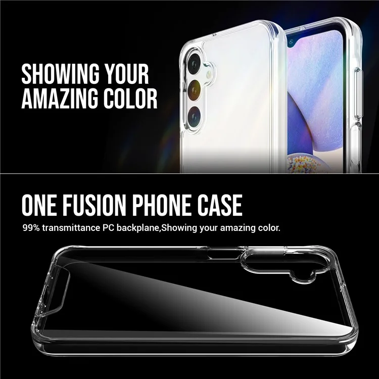 Space Series Per Samsung Galaxy A55 5G Custodia Chiara TPU+PC Grado Militare Anti-caduta Guscio del Telefono