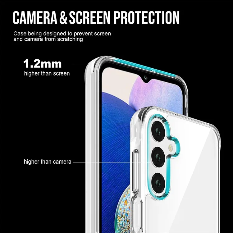 Space Series Per Samsung Galaxy A55 5G Custodia Chiara TPU+PC Grado Militare Anti-caduta Guscio del Telefono