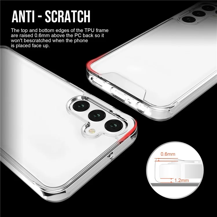 Space Series Per Samsung Galaxy A55 5G Custodia Chiara TPU+PC Grado Militare Anti-caduta Guscio del Telefono