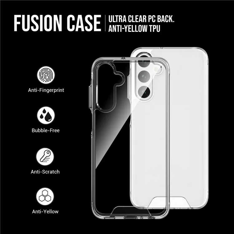 Space Series Per Samsung Galaxy A55 5G Custodia Chiara TPU+PC Grado Militare Anti-caduta Guscio del Telefono
