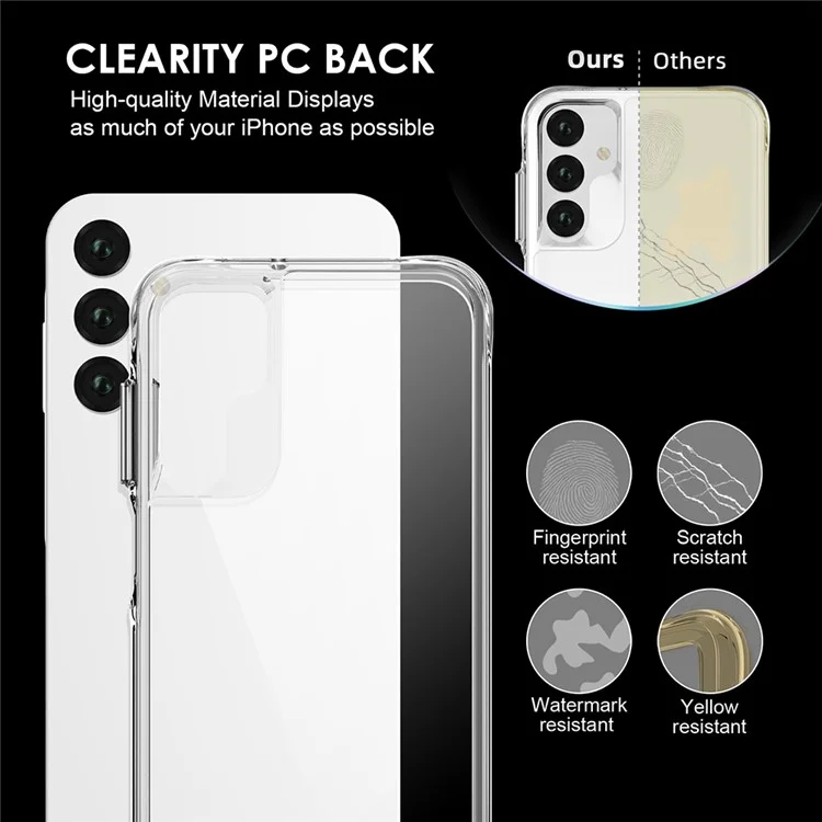 Pour Samsung Galaxy A25 5G (Global) (161,0 x 76,5 x 8,3mm) Coque arrière PC + TPU Super Clear Phone Cover