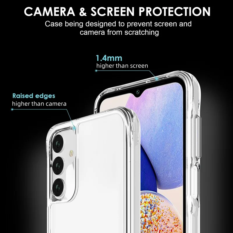 Pour Samsung Galaxy A25 5G (Global) (161,0 x 76,5 x 8,3mm) Coque arrière PC + TPU Super Clear Phone Cover