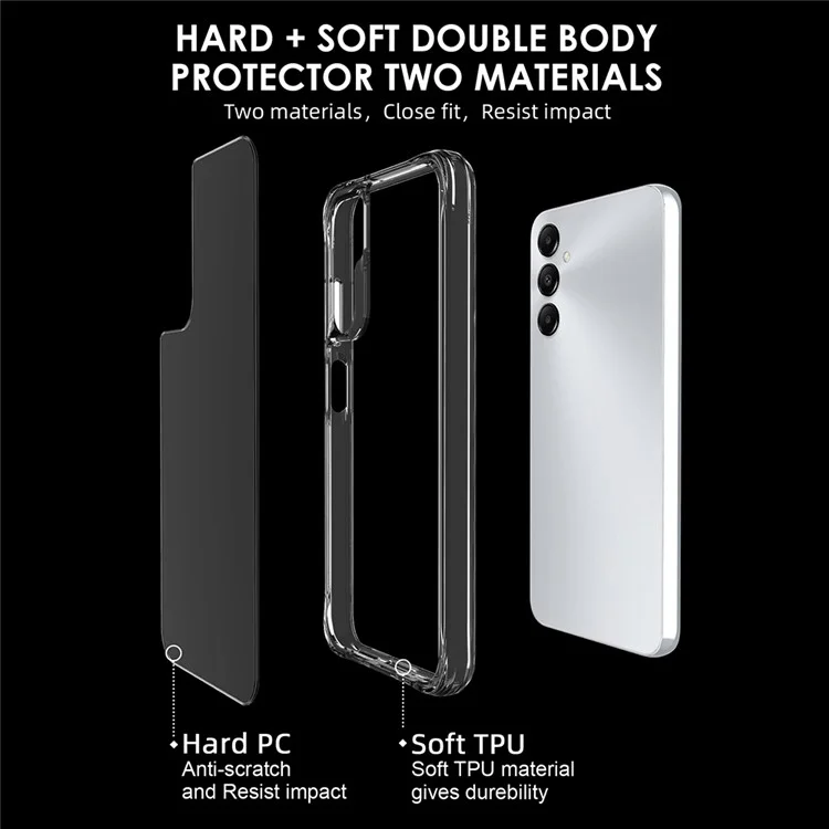 For Samsung Galaxy A05s 4G Drop Proof PC + TPU Case Super Clear Phone Cover