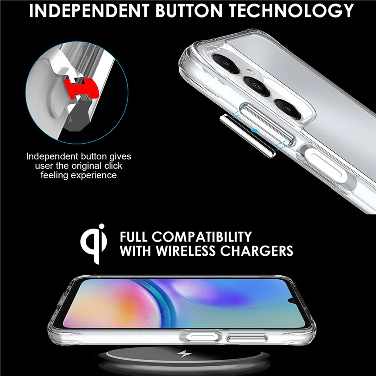 For Samsung Galaxy A05s 4G Drop Proof PC + TPU Case Super Clear Phone Cover