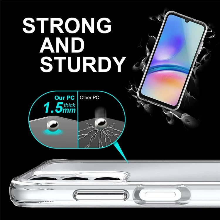 For Samsung Galaxy A05s 4G Drop Proof PC + TPU Case Super Clear Phone Cover