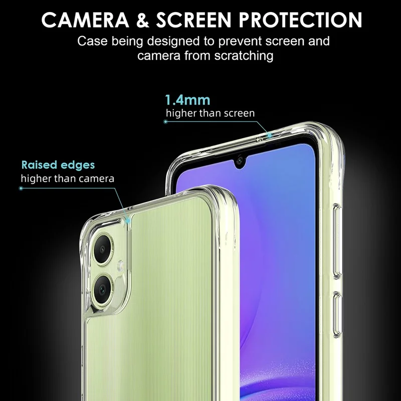 For Samsung Galaxy A05 4G Fall Protection PC + TPU Case Super Clear Phone Cover