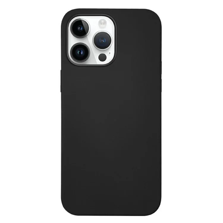 Kzdoo Icoat Pour Iphone 15 Pro Case de Téléphone en Silicone Liquide de Qualité Alimentaire de Qualité Alimentaire - Noir