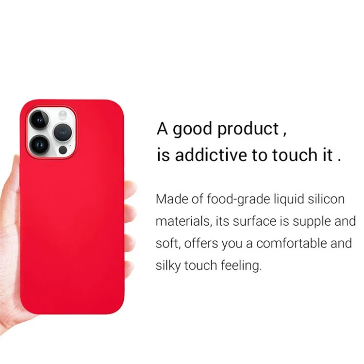 Kzdoo Icoat Pour Iphone 15 Pro Case de Téléphone en Silicone Liquide de Qualité Alimentaire de Qualité Alimentaire - Noir