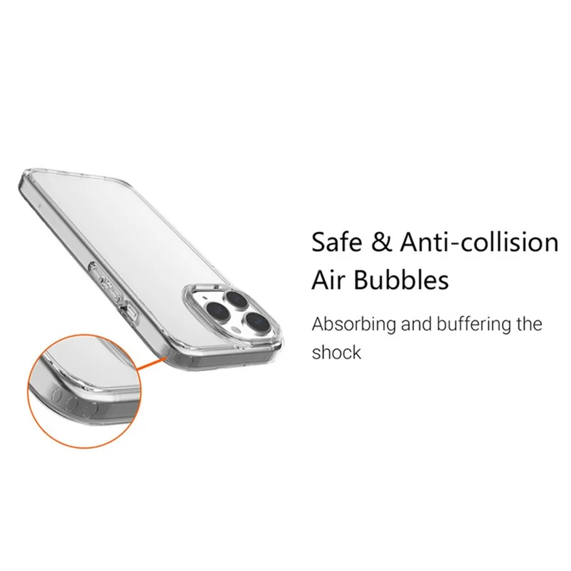 KZDOO etui przeciwudarowe na iPhone'a 15 Pro, przezroczysta obudowa Guardian Airbag