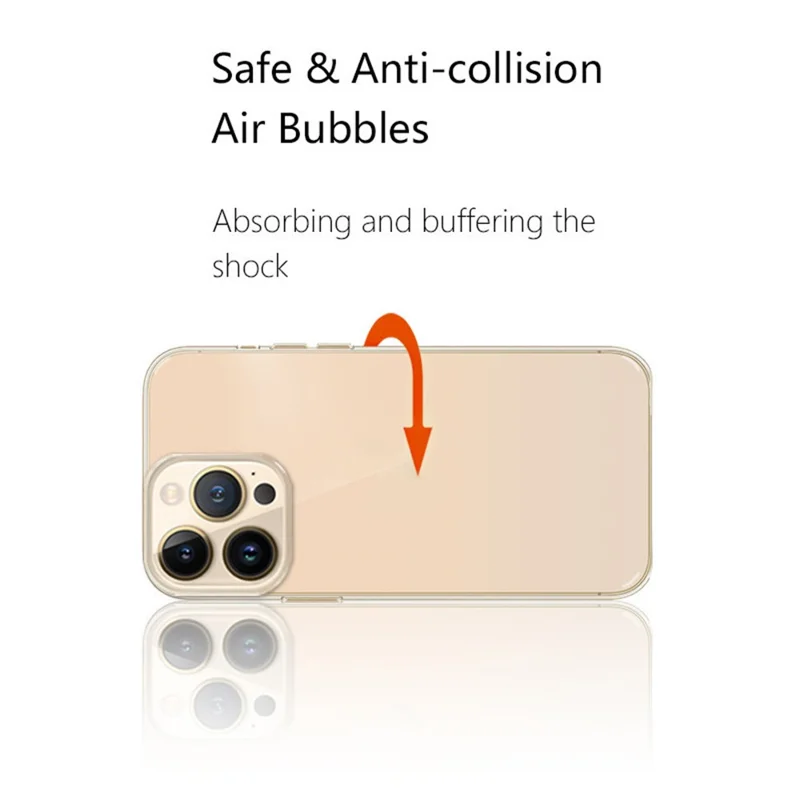 KZDOO etui przeciwudarowe na iPhone'a 15 Pro, przezroczysta obudowa Guardian Airbag