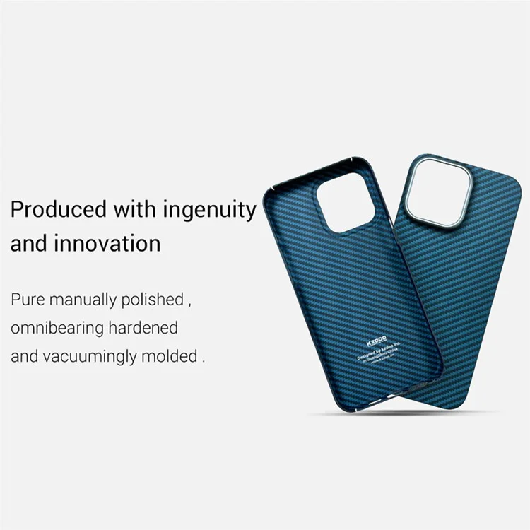 KZDOO Für iPhone 15 Pro Max Hülle Aramid-Faser Stoßfest Slim Fit Handyhülle
