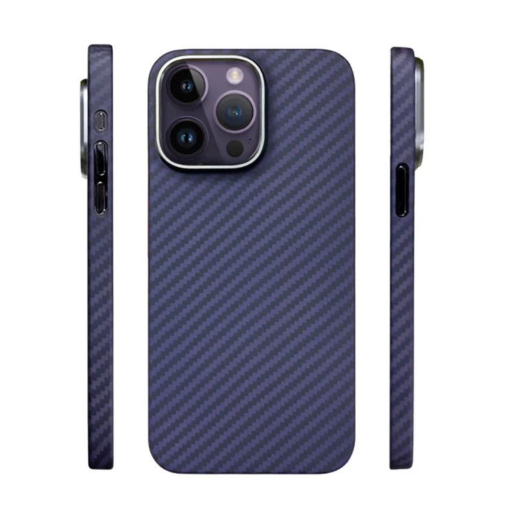 KZDOO For iPhone 15 Pro Max Case Anti-Scratch Phone Cover Kevlar Aramid Fiber Made - Purple
