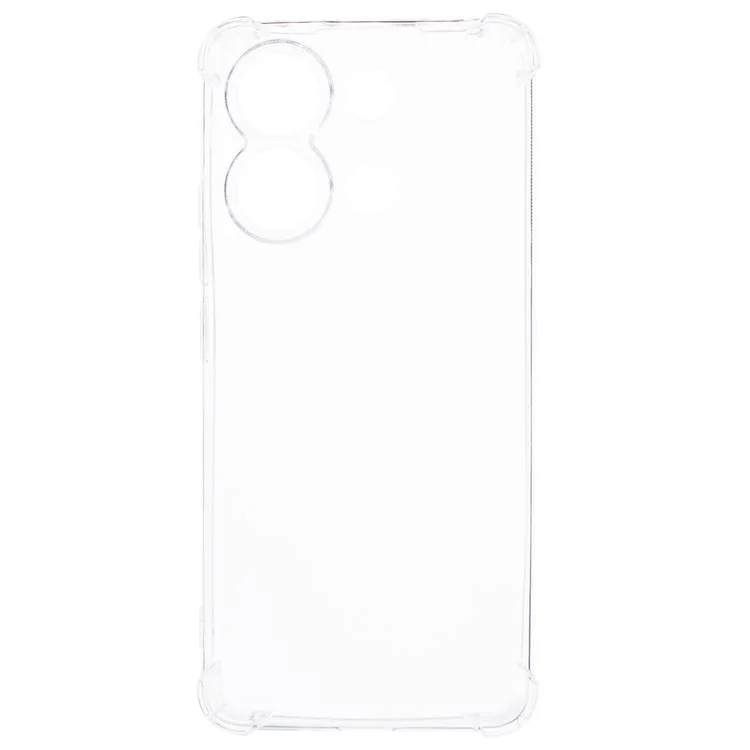 Для Xiaomi Redmi Note 13 4G Clear TPU Case Phone Cover Enhanced Four Corner