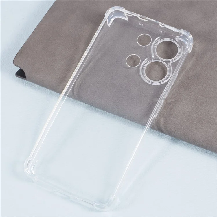 Для Xiaomi Redmi Note 13 4G Clear TPU Case Phone Cover Enhanced Four Corner