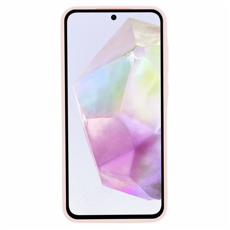 Para Samsung Galaxy A35 5G Case Lens Precise Cutout Soft TPU Phone Cover - Pink