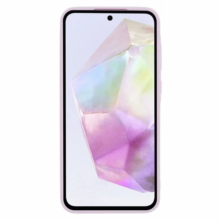 For Samsung Galaxy A35 5G Case Lens Precise Cutout Soft TPU Phone Cover - Purple