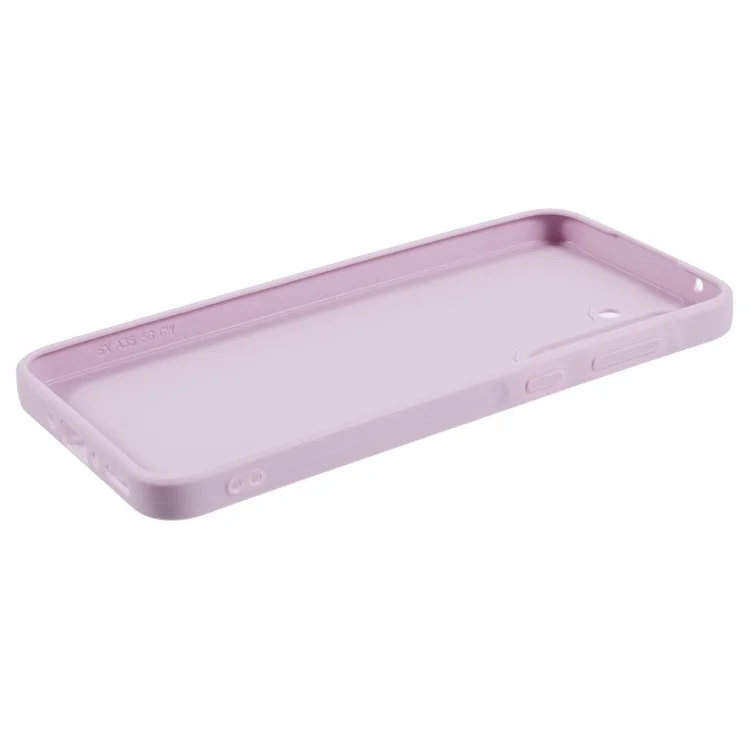 For Samsung Galaxy A35 5G Case Lens Precise Cutout Soft TPU Phone Cover - Purple