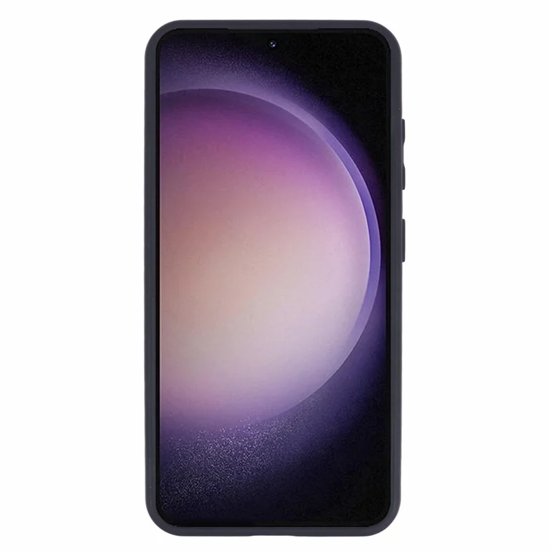 For Samsung Galaxy S23 Matte Case Shockproof TPU+PC Phone Cover, Transparent Black