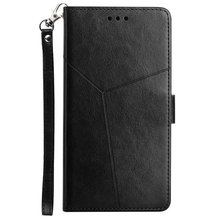 HT01 Per Xiaomi Redmi A3 / Poco C61 4G Custodia Portafoglio per Telefono in Pelle PU Con Stampa - Nero
