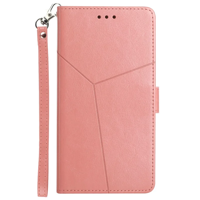 HT01 For Google Pixel 10 Pro / 10 / 9 / 9 Pro Leather Case with Strap Wallet Flip Phone Cover - Pink