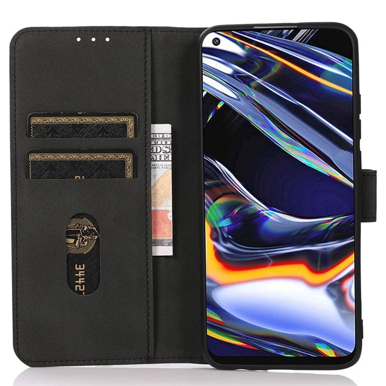 KHAZNEH Per Motorola Moto E14 4G / G04 4G / G04s 4G / G24 4G Custodia Supporto per Telefono Wallet Custodia per Cellulare con Slot per Schede - Nero