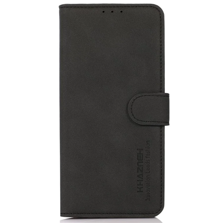 KHAZNEH Per Motorola Moto E14 4G / G04 4G / G04s 4G / G24 4G Custodia Supporto per Telefono Wallet Custodia per Cellulare con Slot per Schede - Nero