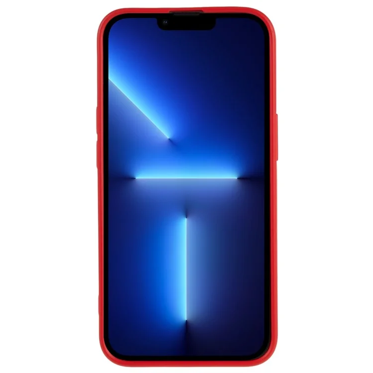 For iPhone 15 Pro Max Cell Phone Case 2.0mm Flexible TPU Drop-proof Protective Cover - Red