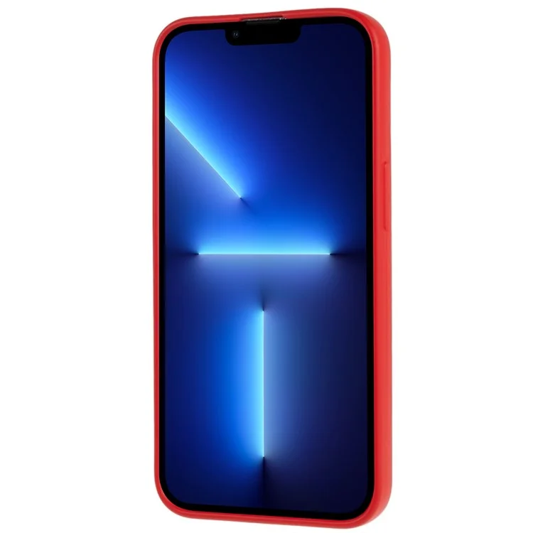 For iPhone 15 Pro Max Cell Phone Case 2.0mm Flexible TPU Drop-proof Protective Cover - Red