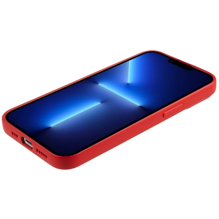 For iPhone 15 Pro Max Cell Phone Case 2.0mm Flexible TPU Drop-proof Protective Cover - Red