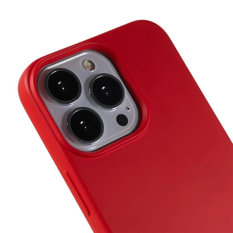 For iPhone 15 Pro Flexible TPU Phone Cover 2.0mm Scratch-resistant Protective Case - Red