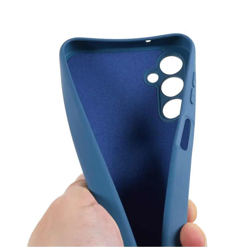 Cell Phone Case for Samsung Galaxy A55 5G Scratch-resistant 2.0mm Soft TPU Back Cover - Blue