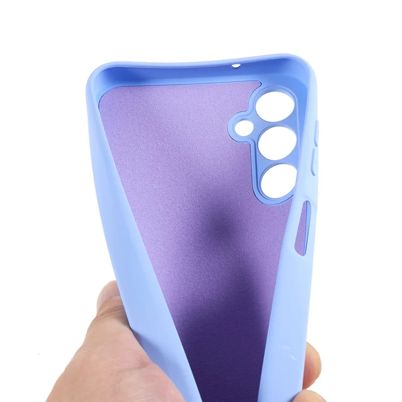 Cell Phone Case for Samsung Galaxy A55 5G Scratch-resistant 2.0mm Soft TPU Back Cover - Purple