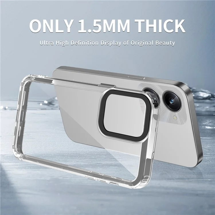 For Realme 10 Pro 5G Cell Phone Cases Clear PC+TPU Military Grade Protection Back Cover - Transparent