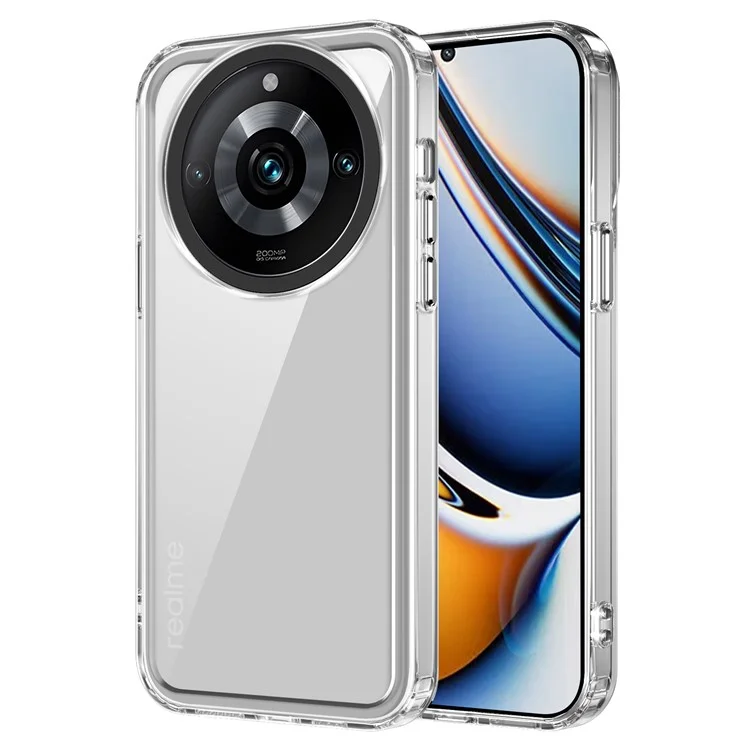 Для Realme 11 Pro+ 5g / 11 Pro 5G Back Case Clear Pc+tpu-защищенная Телефонная Крышка - Прозрачный