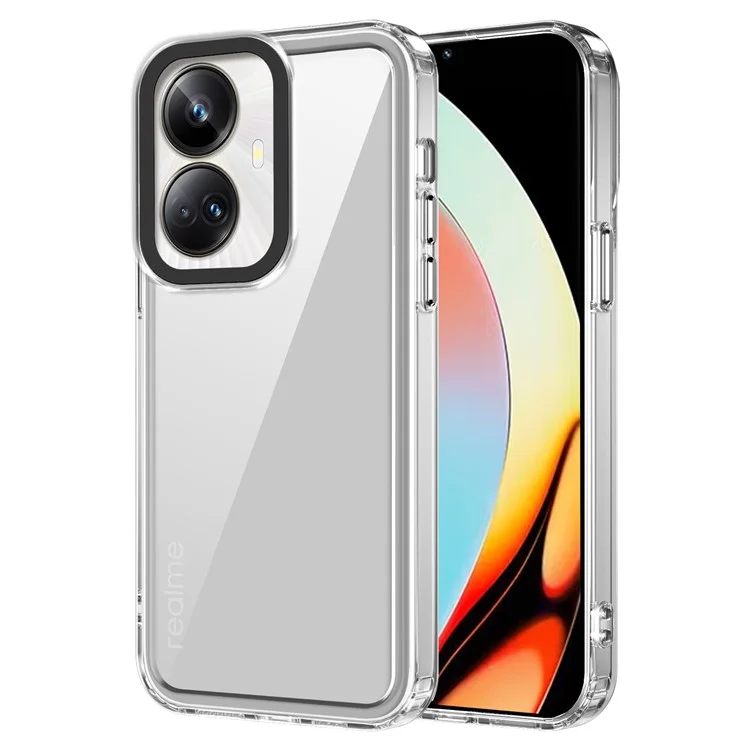 Per Realme 10 Pro+ 5G Case Shock Absorbing PC+TPU Clear Protective Cover - Trasparente