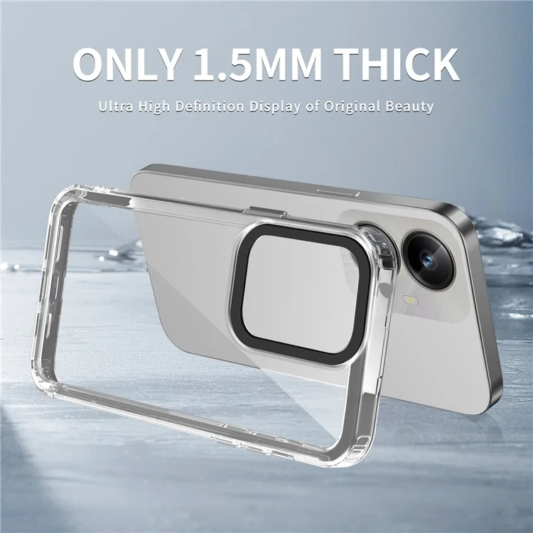 Per Realme 10 Pro+ 5G Case Shock Absorbing PC+TPU Clear Protective Cover - Trasparente