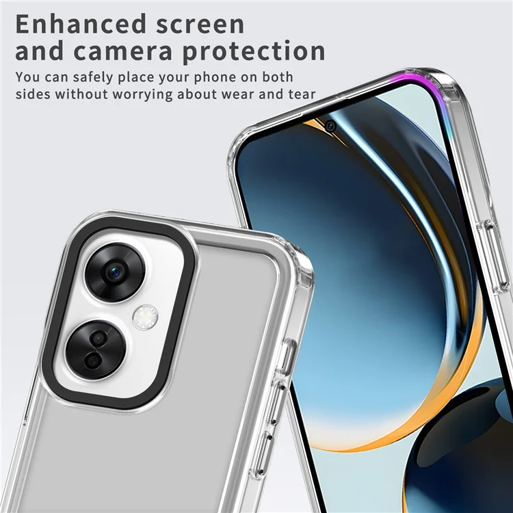 For OnePlus Nord CE3 5G / Oppo K11 5G Clear Cases PC+TPU Shell Anti-Scratch Phone Cover - Transparent