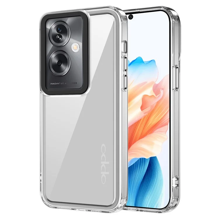 Para Oppo A79 5G / A2 5G Clear Case PC+TPU Funda de teléfono a prueba de golpes - Transparente