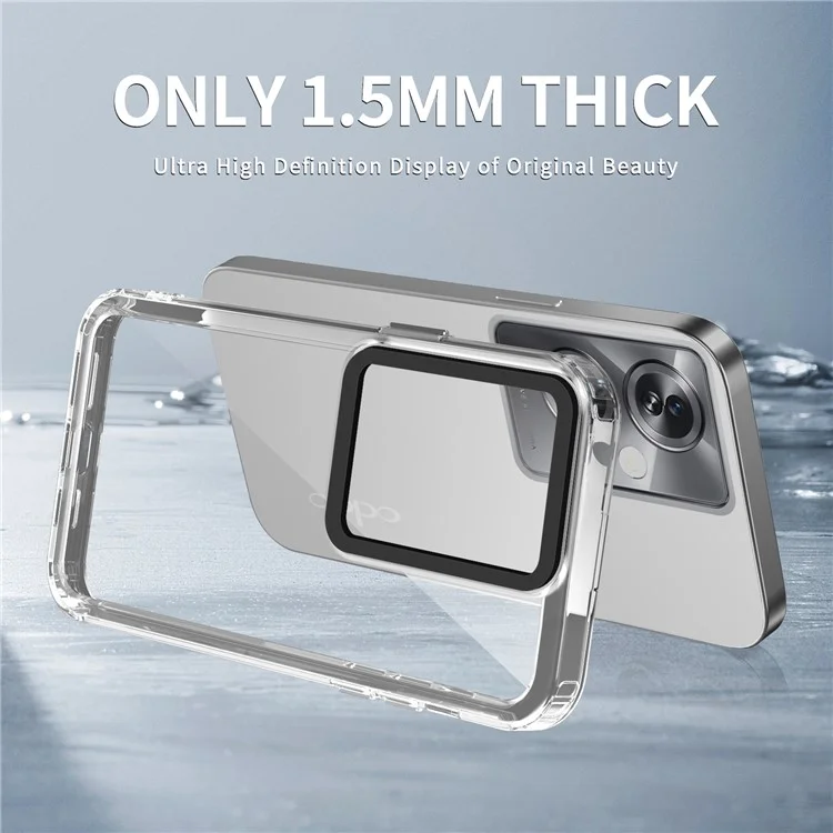 Para Oppo A79 5G / A2 5G Clear Case PC+TPU Funda de teléfono a prueba de golpes - Transparente