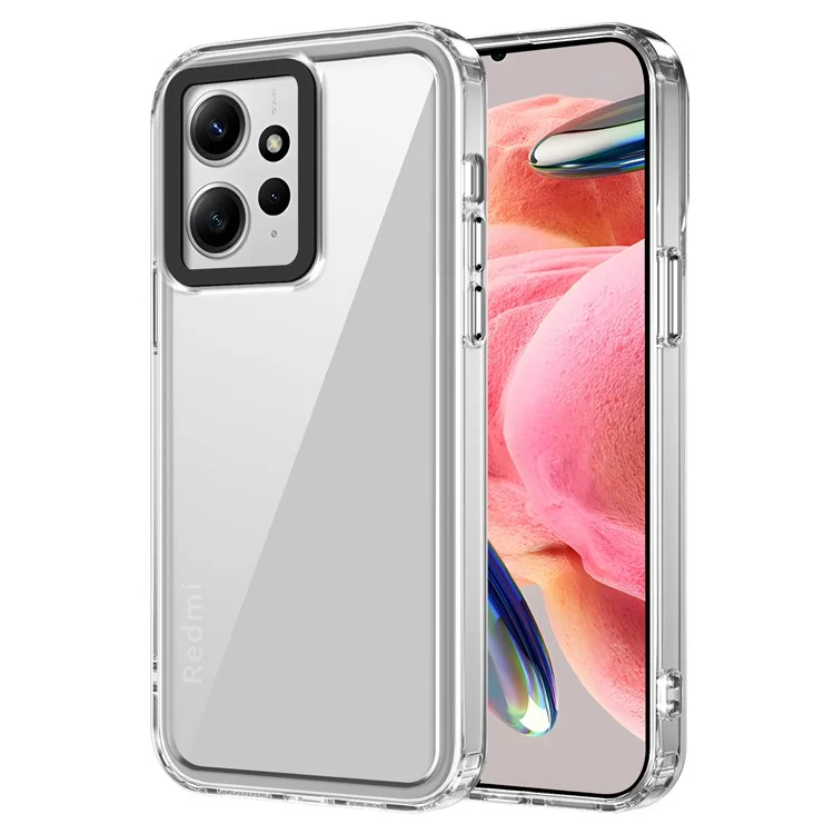 Per Xiaomi Redmi Note 12 4G Clear Case Anti-Drop PC+TPU Slim Phone Cover - Trasparente