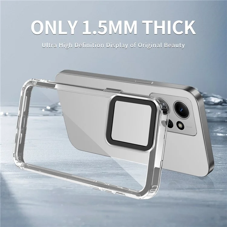 Per Xiaomi Redmi Note 12 4G Clear Case Anti-Drop PC+TPU Slim Phone Cover - Trasparente