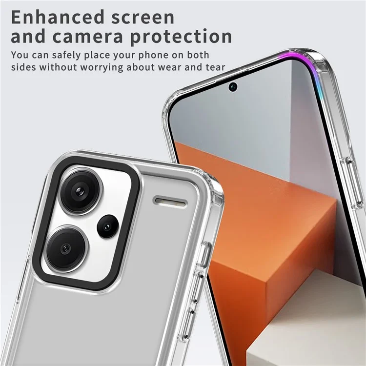 For Xiaomi Redmi Note 13 Pro+ 5G Protective Case PC+TPU Clear Phone Protector - Transparent